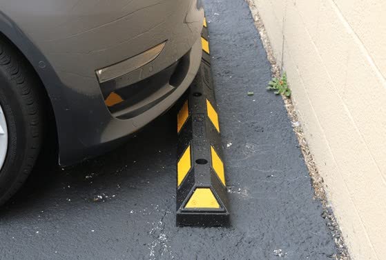 6’ Clearline® Recycled Rubber Parking Blocks with Hardware (1-Pack, 5