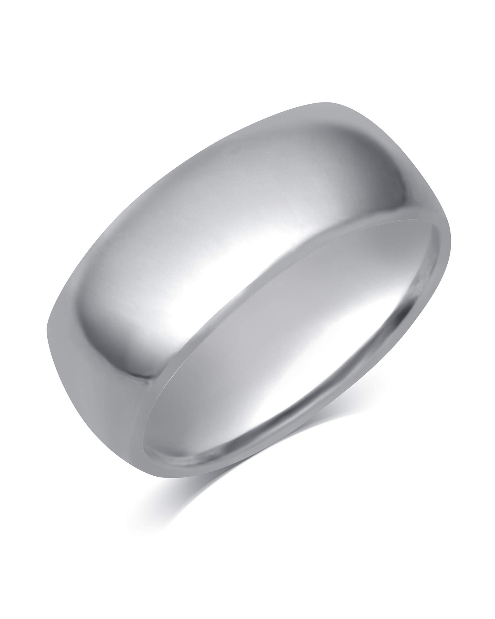 10K Solid Gold Comfort Fit Wedding Band - 2MM to 8MM High Polished Unisex Ring for Men & Women | Elegant Plain Design in White Gold & Yellow Gold | Perfect Anniversary Gift, Engagement Ring, or Promise Band with Gift Box Included