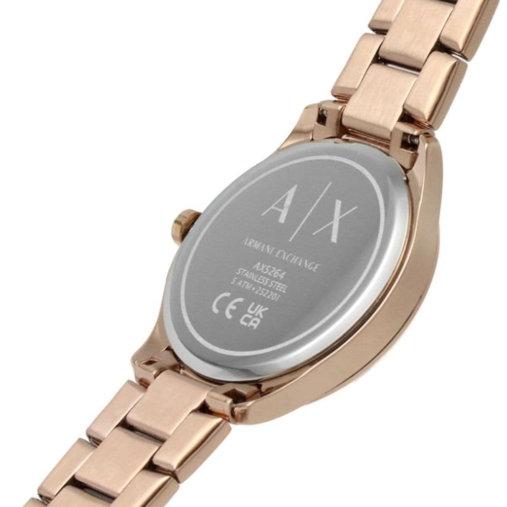 ARMANI EXCHANGE AX5264 Rose Gold Women's Watch - Luxury Fashion Timepiece for Women, Elegant Dress Watch for Office, Party & Special Occasions