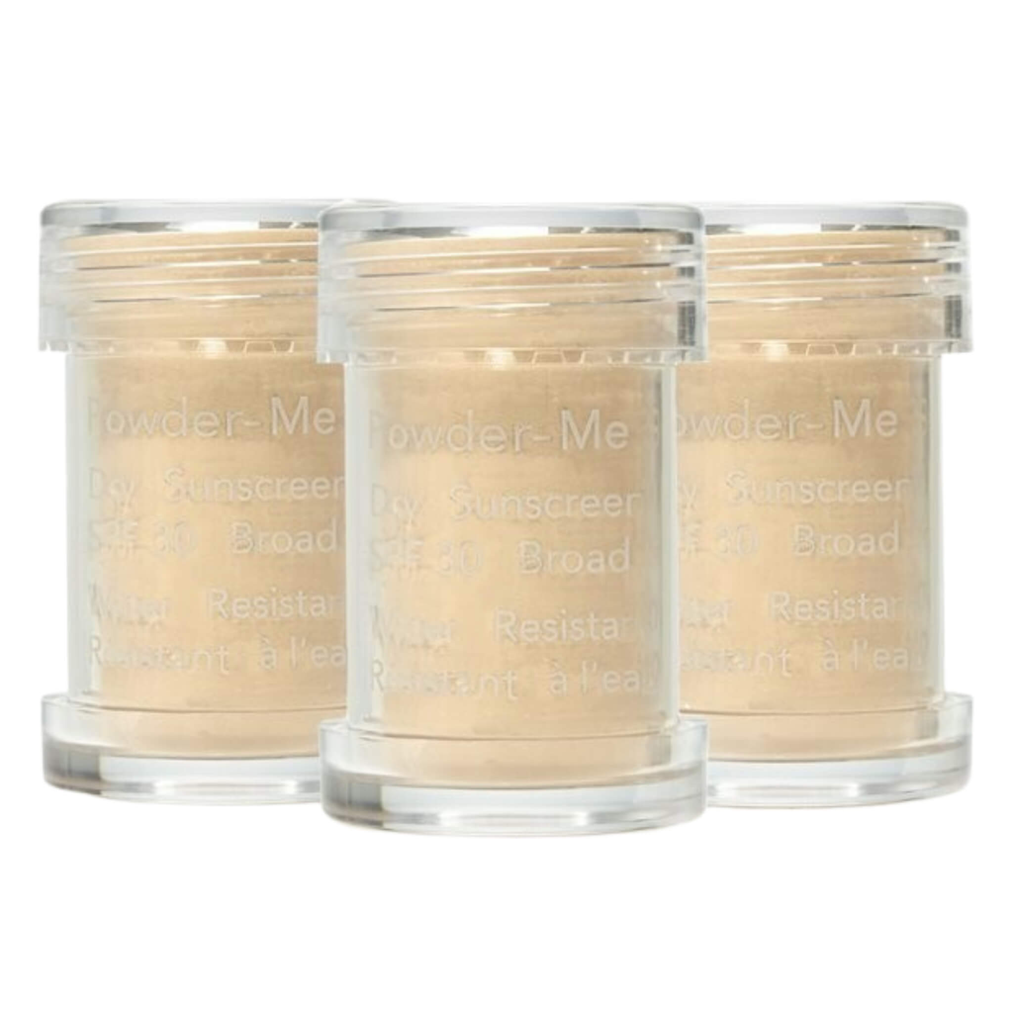 Powder Me SPF Dry Sunscreen Refills - 3 Pack, Nude | Mineral Sun Protection for Face & Body | Perfect for Travel, Gym & Outdoor Activities