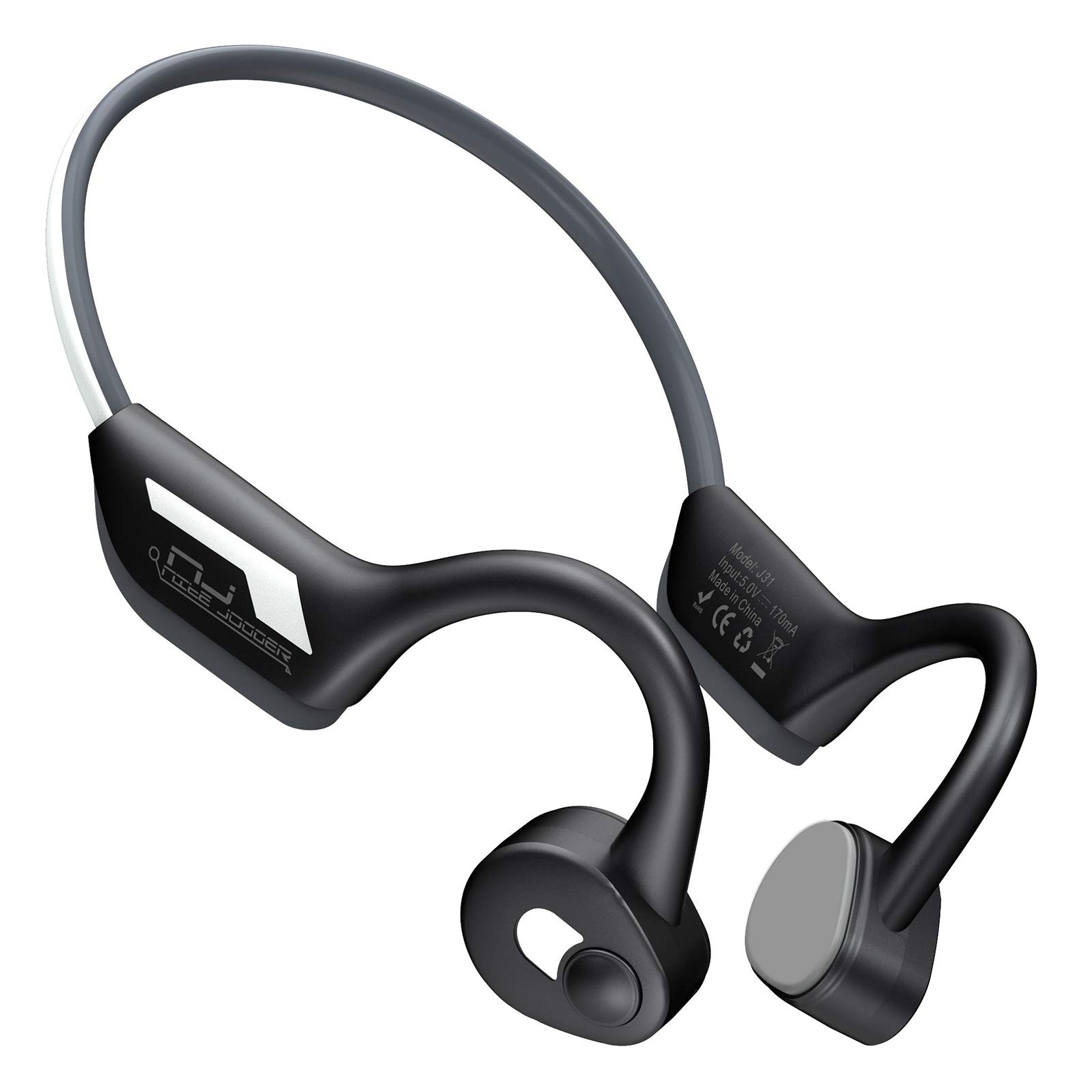 Open Ear Bone Conduction Bluetooth Headphones - Wireless Sports Headset with Reflective Safety Design, IPX5 Waterproof & Sweatproof for Running, Cycling, Workout, Night Jogging - Lightweight Comfortable Earbuds for Fitness & Outdoor Activities