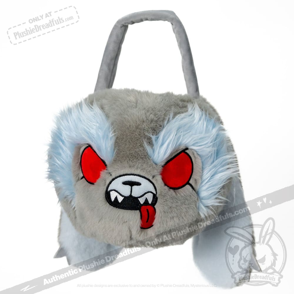 Plushie Dreadfuls Werewolf Bunny Stuffed Animal - Werebun the Cute & Spooky Head Bag for Halloween Decor, Cosplay & Gothic Collectors