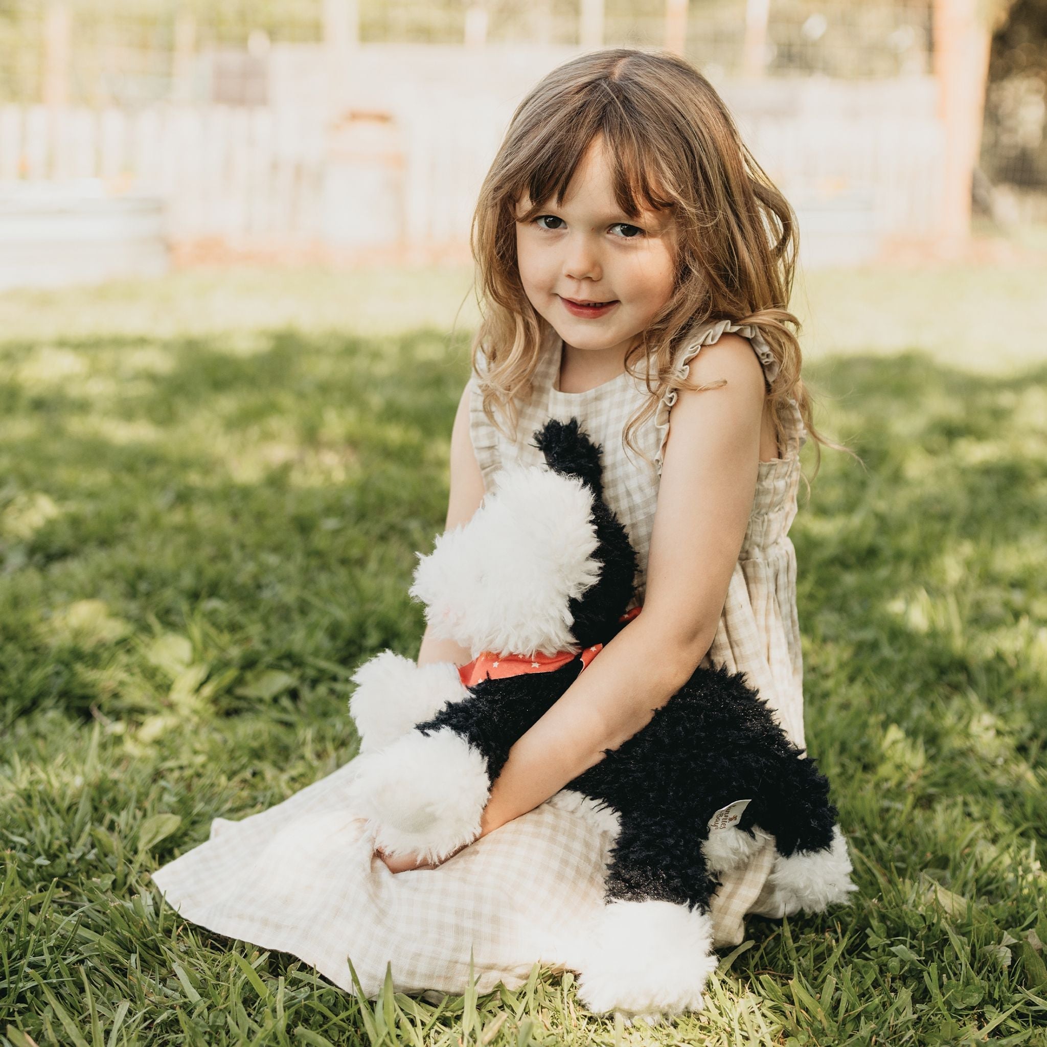 Pepper the Farm Dog Plush Toy - Soft Stuffed Animal for Kids & Collectors | Perfect for Cuddling, Gifts, and Farm-Themed Decor