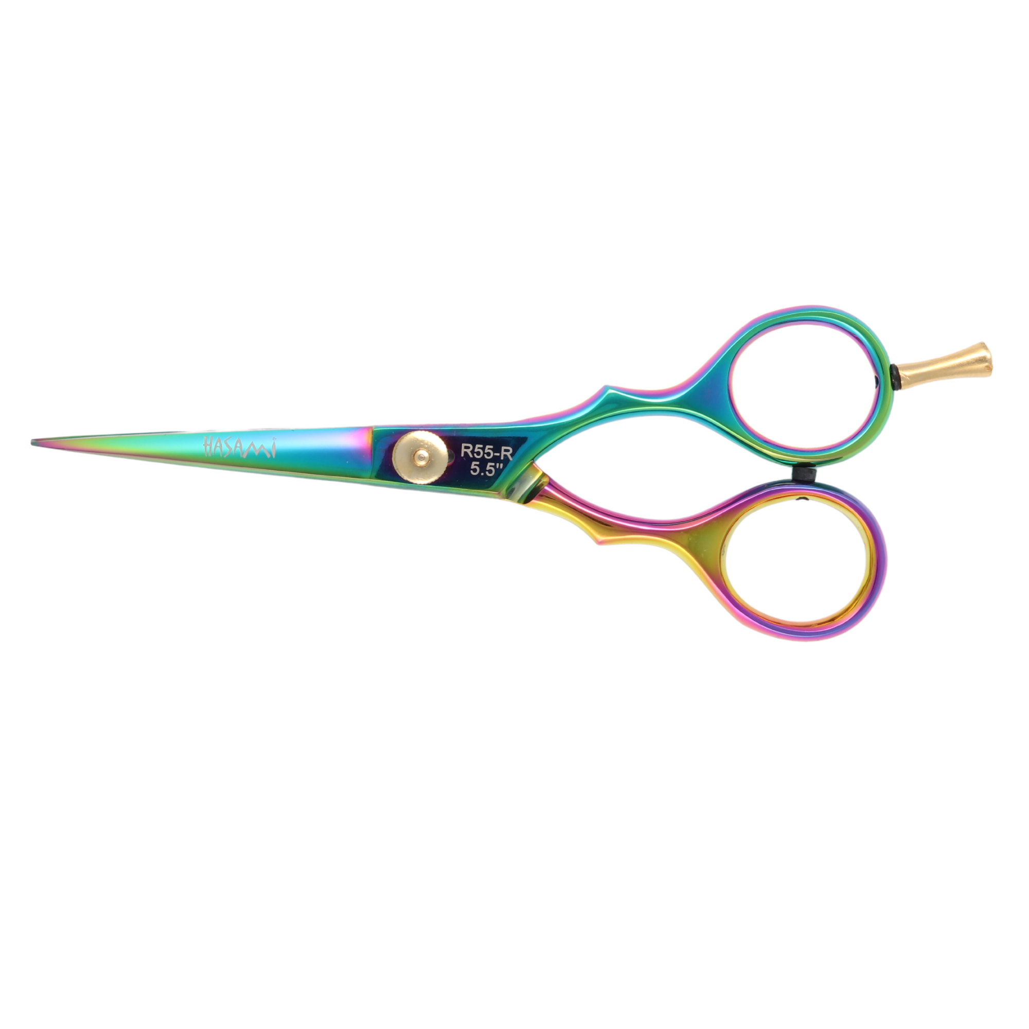 Professional Hasami 5.5 Inch Hair Cutting Scissors - Right-Handed Titanium Coated R55R - Perfect for Salon Stylists & Home Haircuts