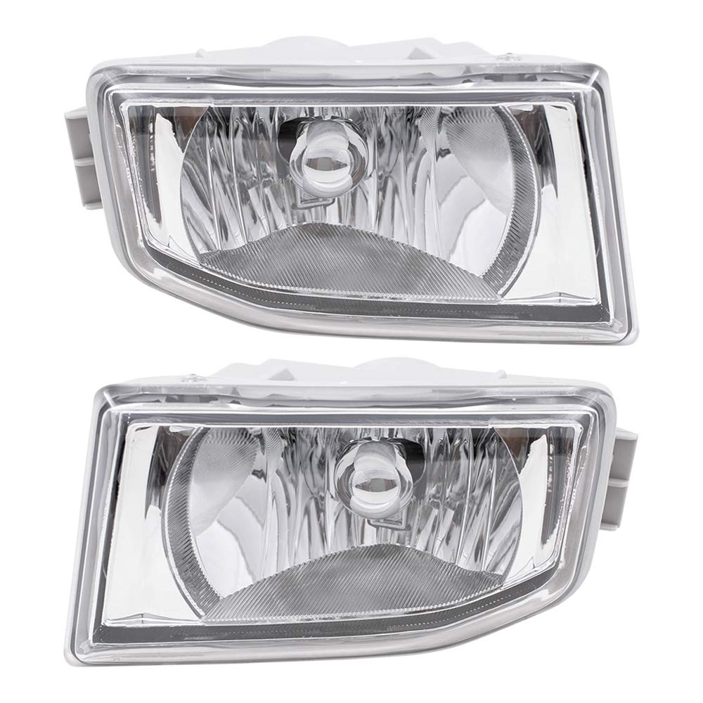 Brock Replacement Driver & Passenger Fog Lights Lamps for 2007-2008 Honda Element, 2004-2006 Acura MDX - Compatible with 33951-S3V-A11 & 33901-S3V-A11 - Enhance Night Visibility for Safe Driving