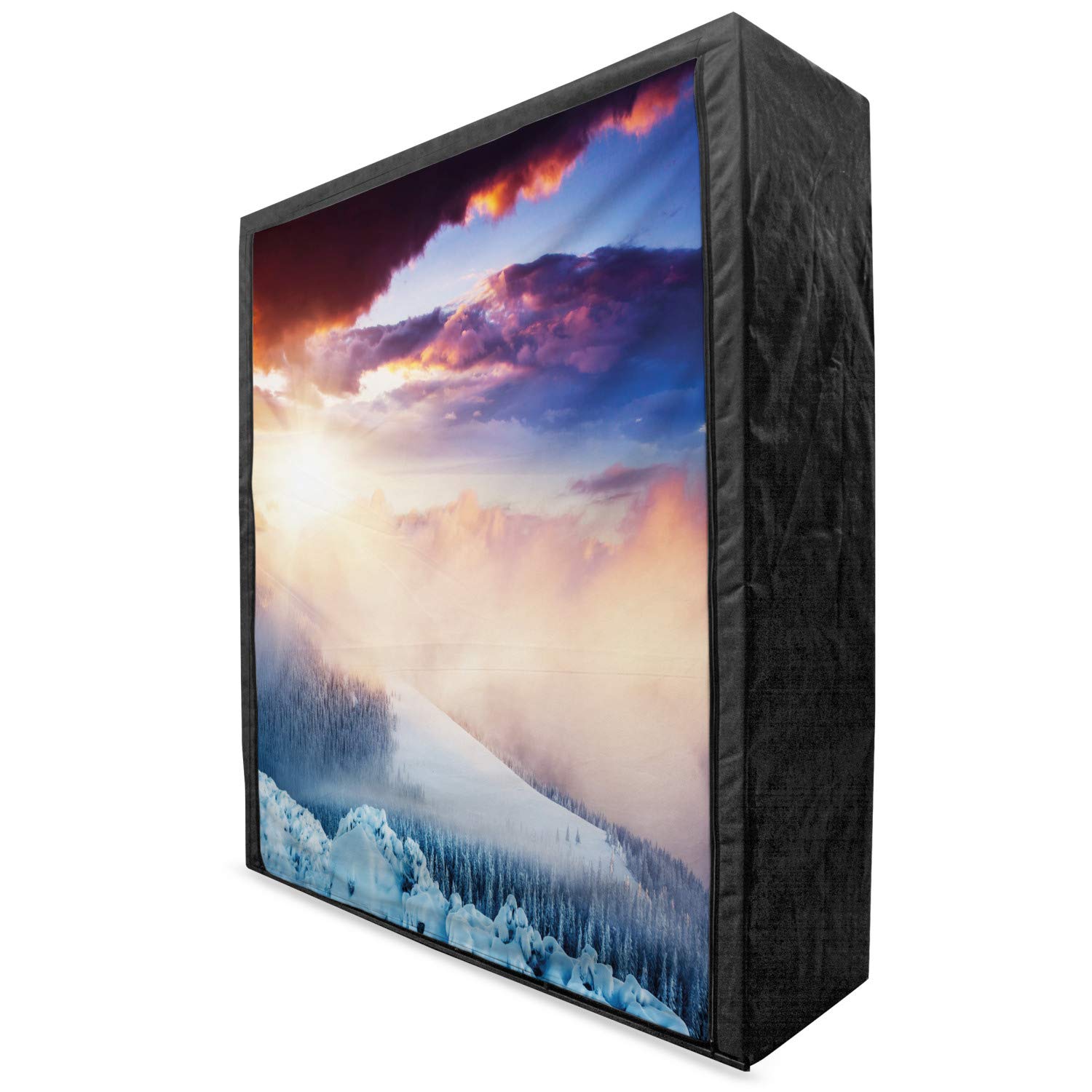 Ambesonne Winter Portable Fabric Wardrobe - 59