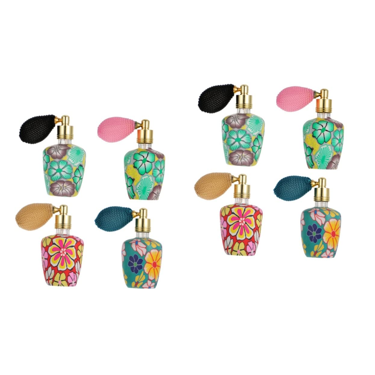 8 Pack 15ml Glass Perfume Spray Bottles with Pump - Travel Size Refillable Perfume Vials & Toiletries Containers for Fragrance Samples, Essential Oils & Cosmetics | Perfect for Travel, Gym, Purse & Home Use