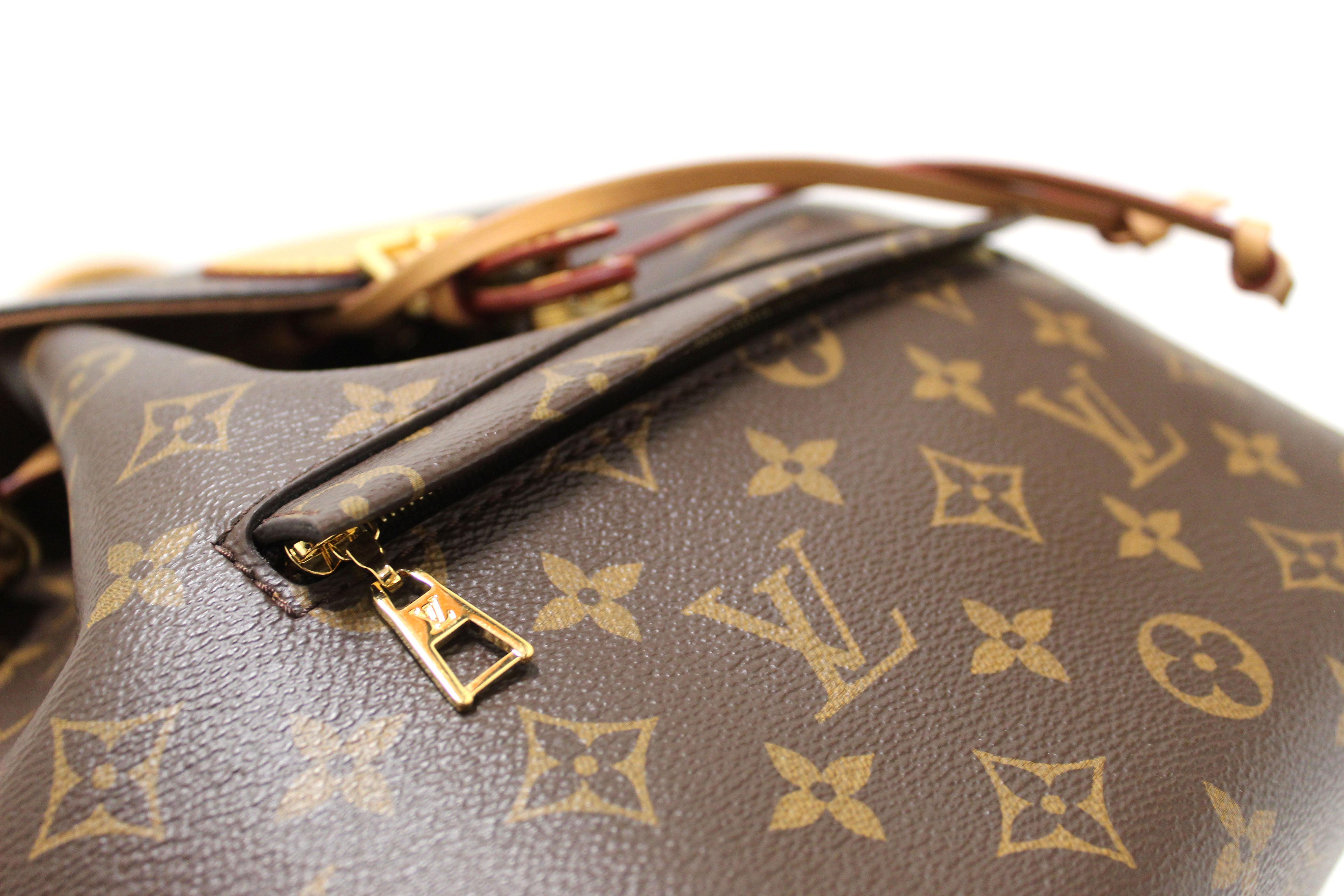 Authentic Louis Vuitton Monogram Canvas Montsouris PM Backpack - Luxury Brown Leather Backpack for Women, Travel & Everyday Use