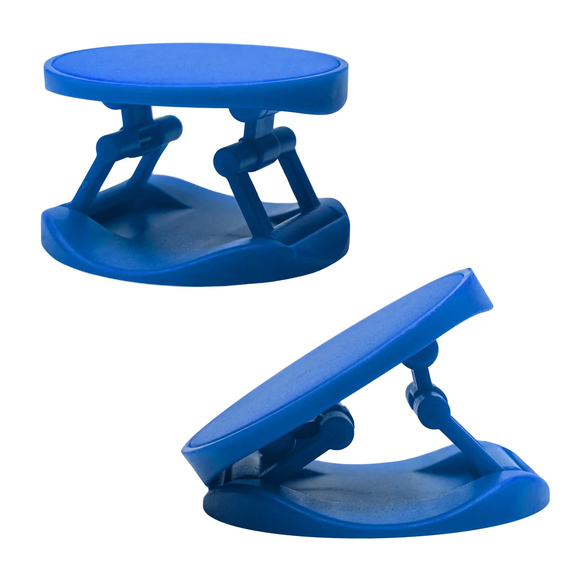 Non-Slip Phone Grip Stand for iPhone 14/13/12 & Samsung Galaxy S23/S22 - Ergonomic Blue Phone Holder for Desk, Car & Travel Use
