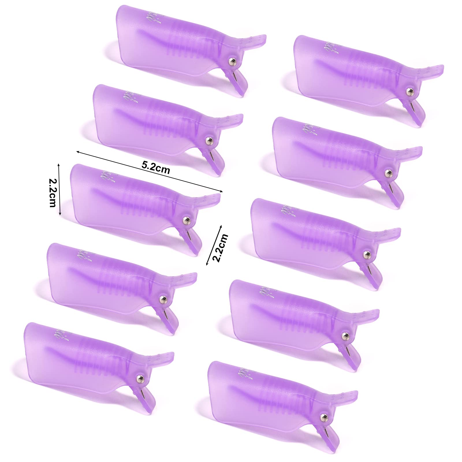 KADS 10PC Acrylic Nail Remover Clips - Professional Nail Wrap Tools for Gel Polish Removal & Soak Off Caps | Perfect for Salon & Home Manicure