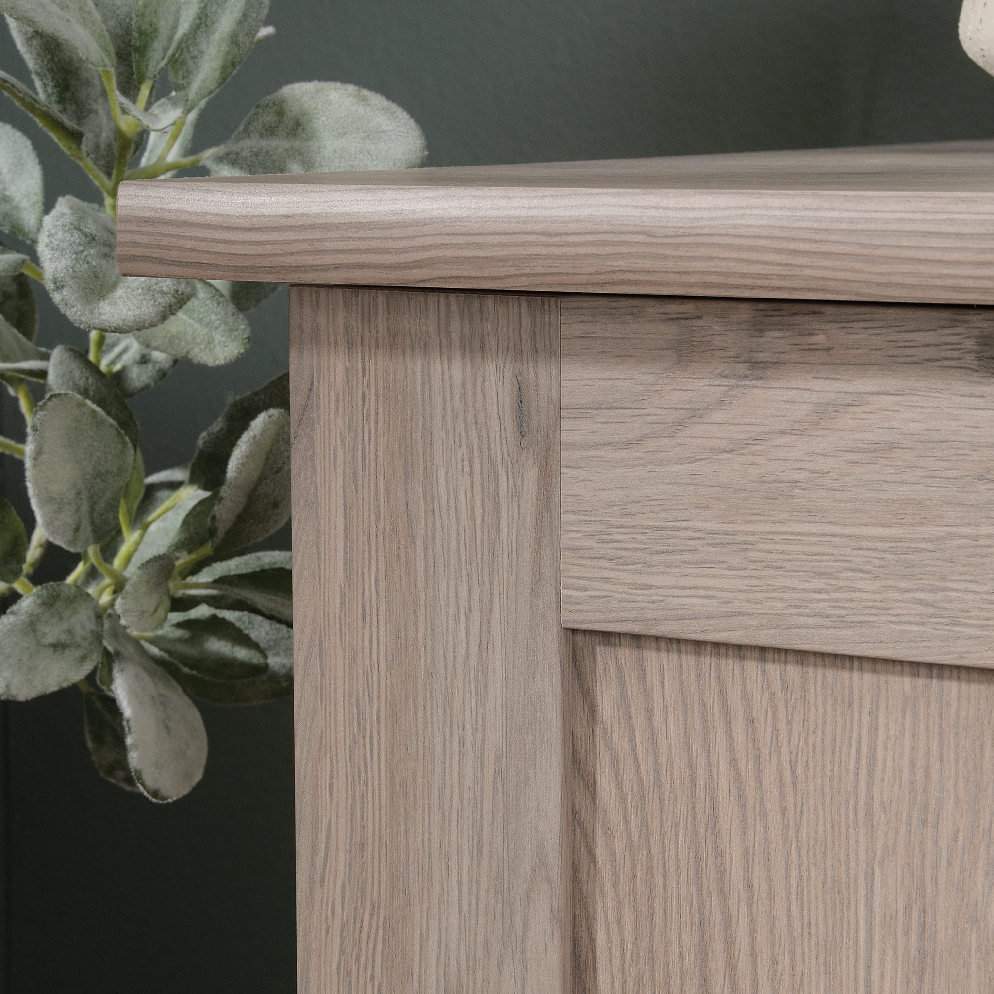 Sauder Laurel Oak Finish Office Desk for Home & Workspace - Stylish & Functional Computer Desk for Small Spaces, Study, or Remote Work