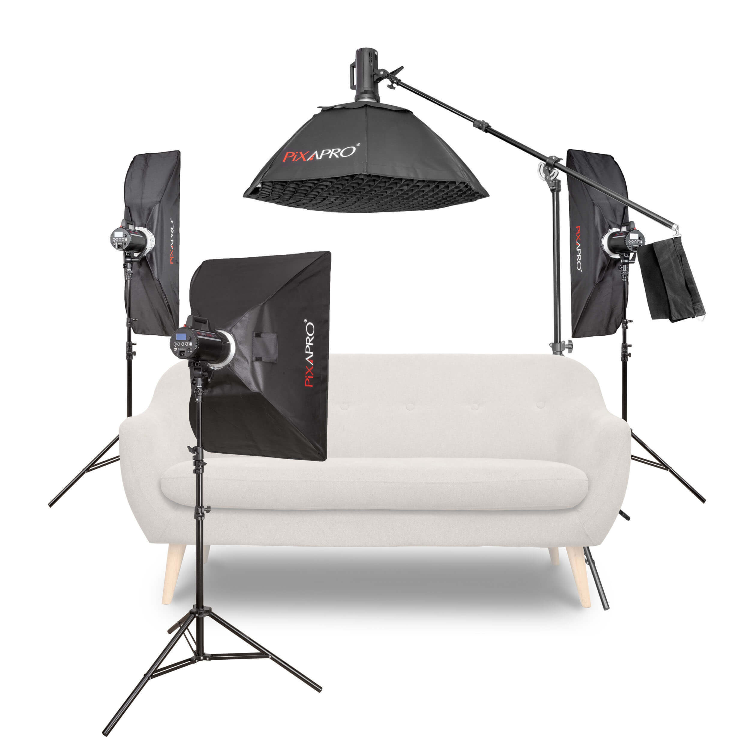 LUMI200II 800Ws 4 Head Professional Studio Flash Kit for E-commerce Product Photography - Perfect for Amazon, eBay & Shopify Product Listings