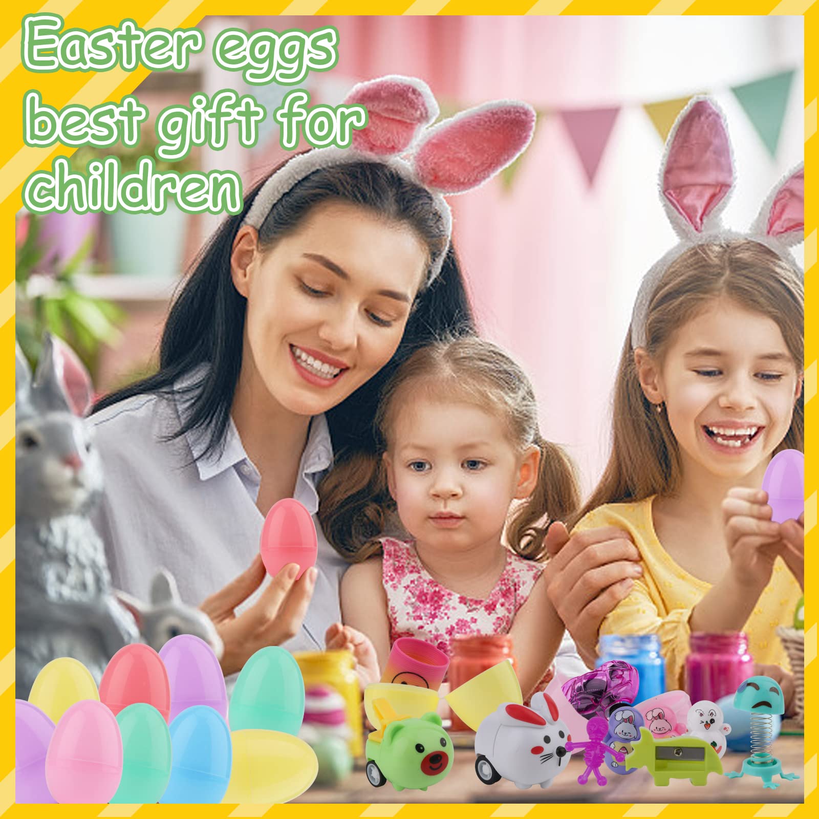 155 PCS Prefilled Easter Eggs with Assorted Toys Inside - Easter Basket Stuffers for Kids, Easter Egg Hunt Prizes, Classroom Party Favors - Perfect for Easter Celebrations, Egg Hunts & Kids' Activities