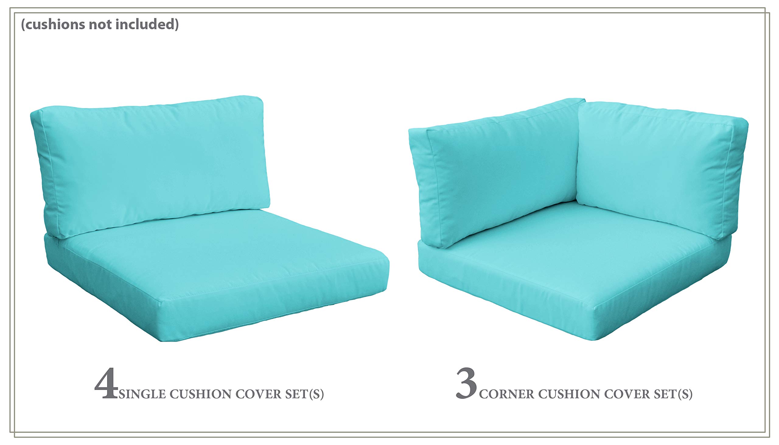 TK Classics Aruba Pattern Cover Set for MONACO-08b Chair - Replacement Slipcovers Only (No Cushions Included) - Perfect for Living Room, Patio, and Outdoor Furniture Refresh