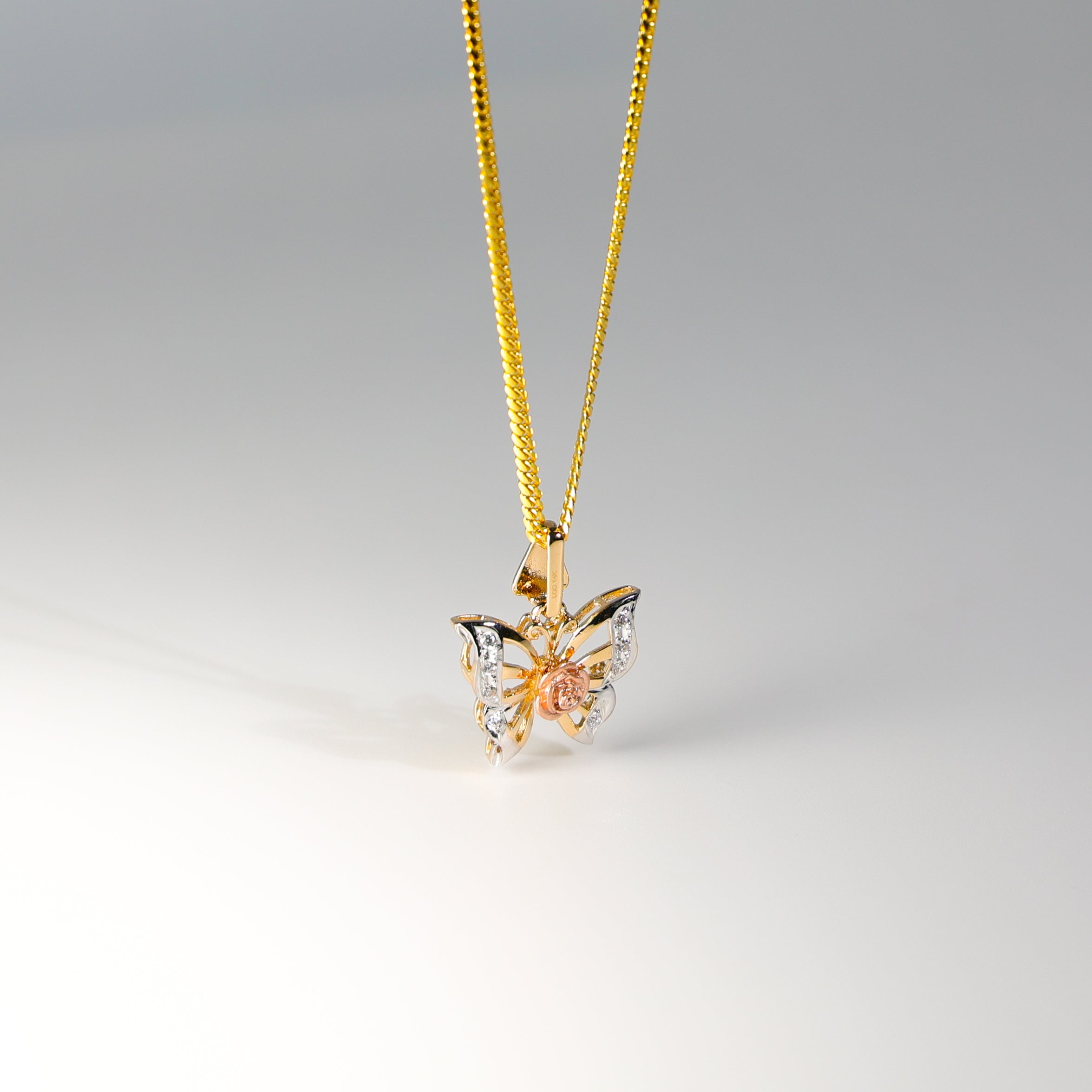 Elegant Gold Butterfly Pendant Necklace - Model 1556 | Perfect for Women's Jewelry Collection, Gift for Her, Birthday & Anniversary Present
