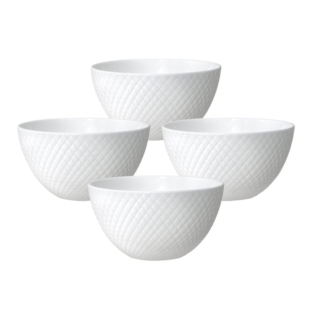 Stanton 4-Piece Fruit Bowl Set - Durable Ceramic Serving Bowls for Fruits, Snacks, and Salads - Perfect for Kitchen, Dining Table, and Party Serving