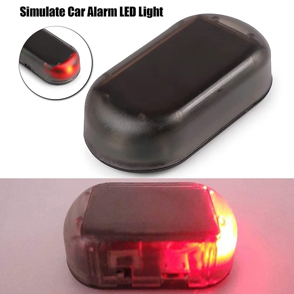 Solar Car Alarm with Anti-Theft Warning Light - Solar Powered Vehicle Security System for Theft Prevention - Ideal for Parking Lots, Garages & Outdoor Vehicle Protection