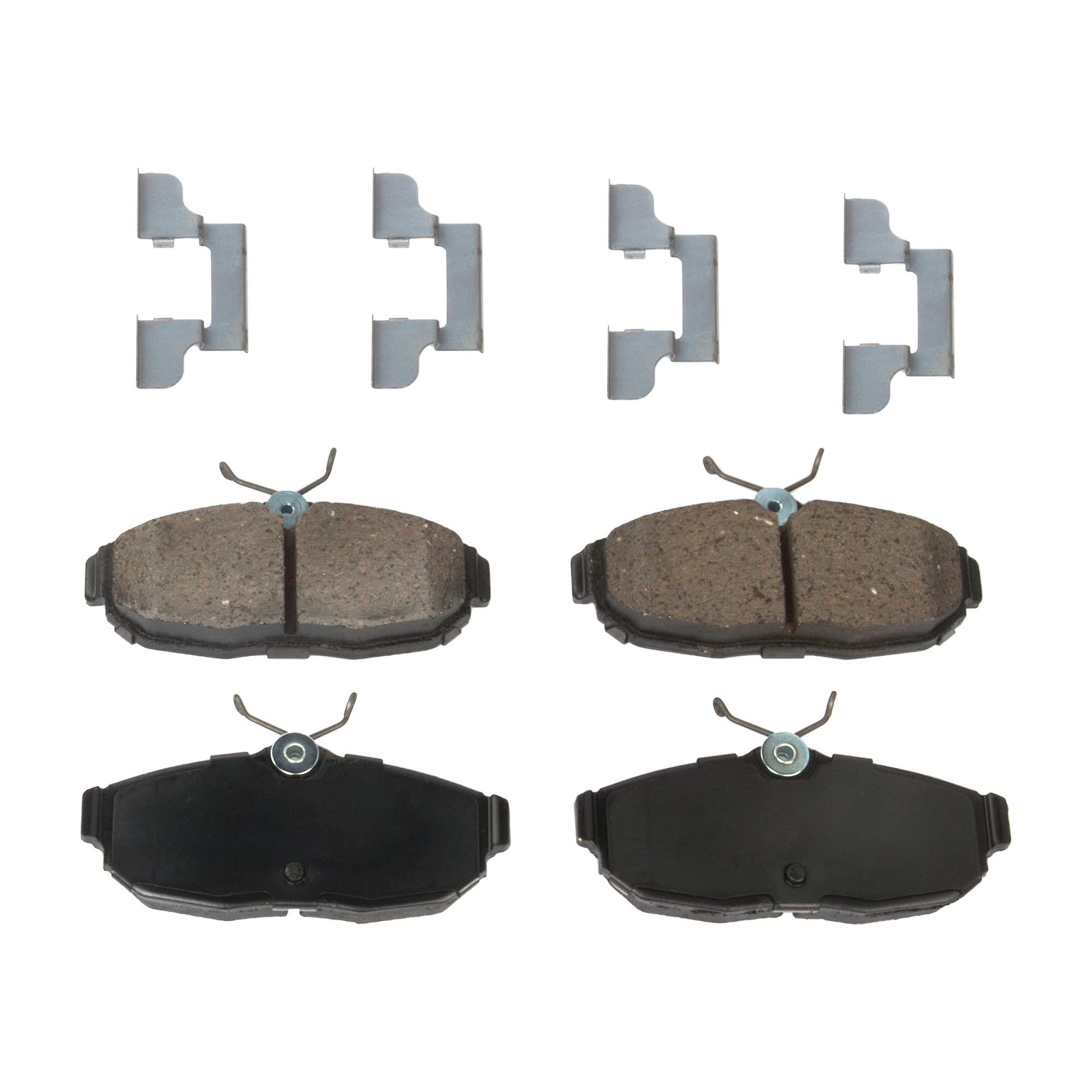 High-Performance Rear Brake Disc and Pad Kit for 2005-2011 Ford Mustang - 2-Wheel Set with Ceramic Pads, 5-Lug Cast Iron Rotors - Perfect for Street Performance and Daily Driving