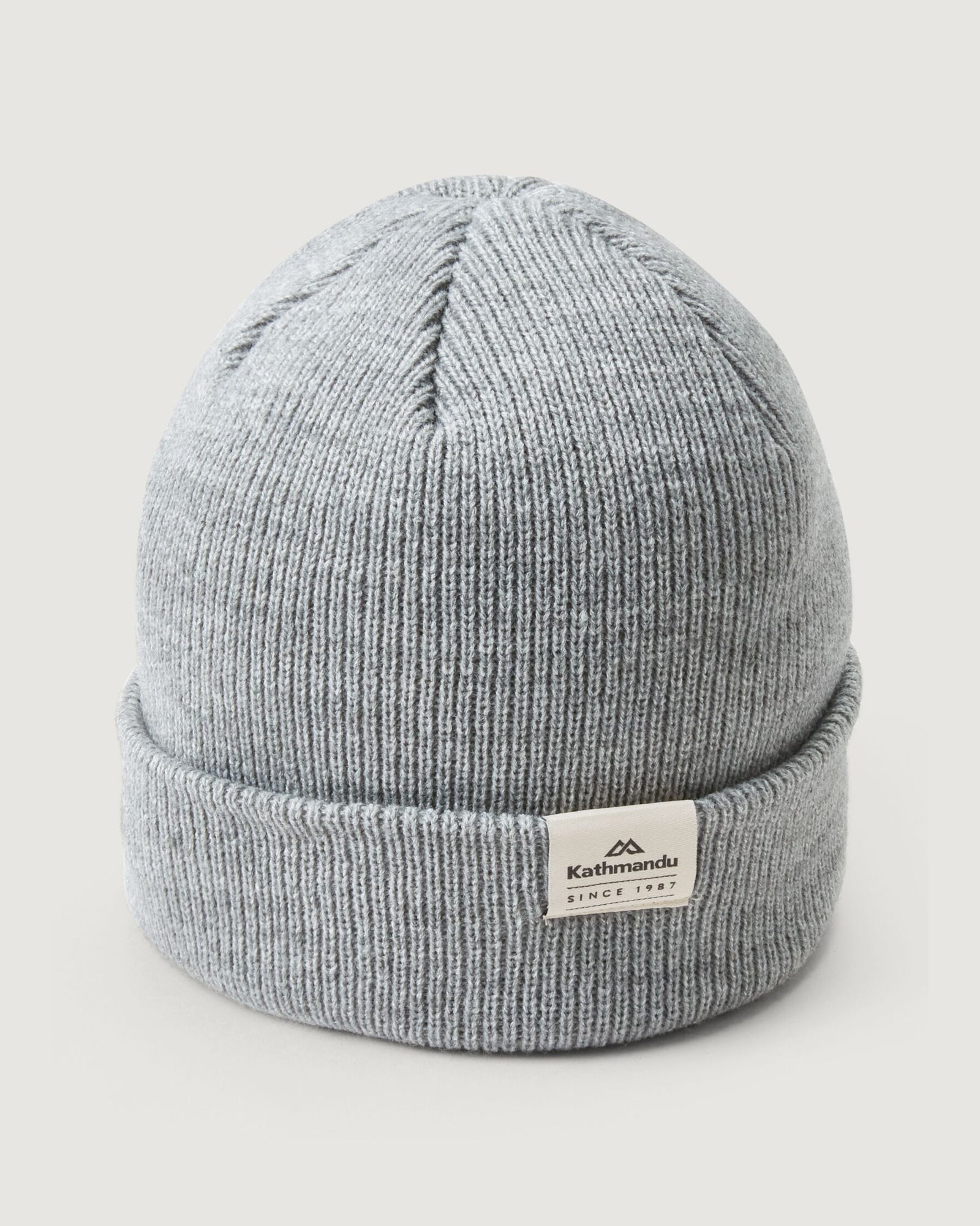 Fyfe Beanie Hat - Mid Grey Marle Knit Beanie for Men & Women - Warm Winter Skull Cap for Outdoor Activities