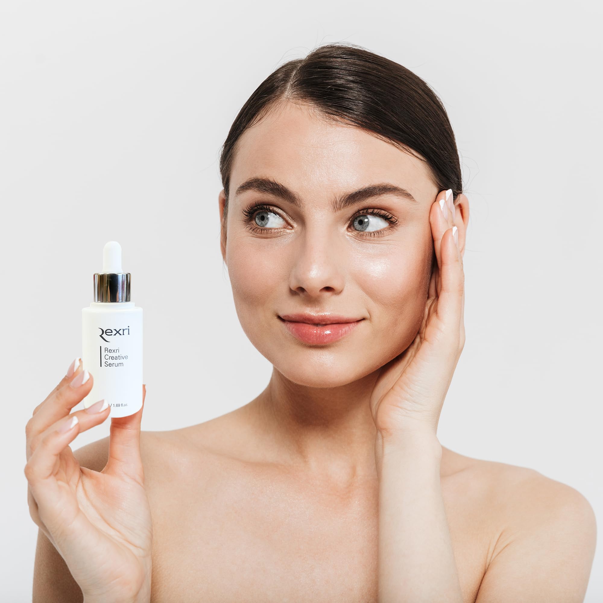 Rexri Creative Serum with Collagen & Hyaluronic Acid - Deep Hydrating Anti-Aging Face Serum with Walnut Extract & Eucommia Leaf - Korean Skincare for Wrinkle Reduction & Youthful Glow (1.69 fl oz) - Perfect for Daily Hydration & Nighttime Skin Repair Routine