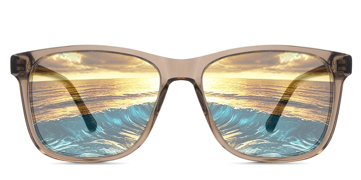 Tavo Men Prescription Tinted Sunglasses - UV Protection Polarized Lenses for Driving, Fishing & Outdoor Activities