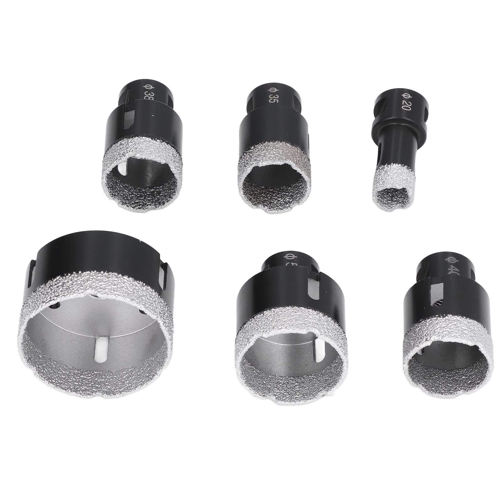 6Pcs Hole Saw Drill Bit Set for Tile, Wood, Metal - High Speed Steel Cutting Tool for DIY, Construction & Home Improvement Projects