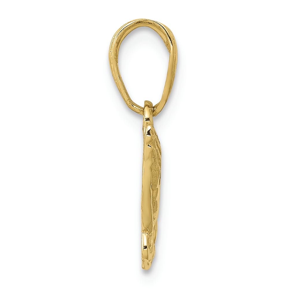 10K Yellow Gold Praying Hands Charm Pendant - Religious Jewelry for Women & Men - Perfect for Gifts, Prayer, Faith & Spiritual Occasions