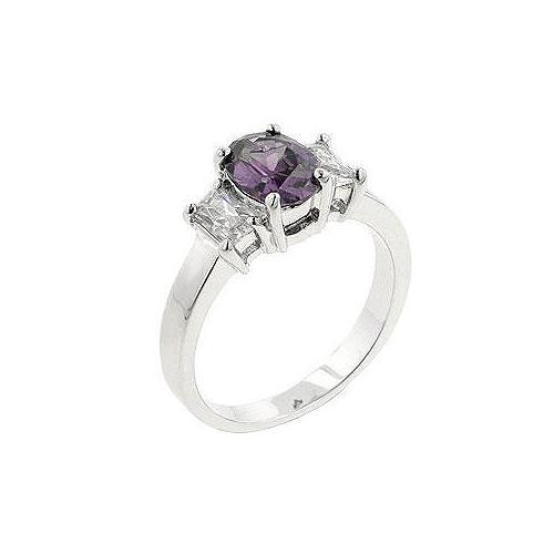 Lilac Engagement Ring for Women - Dainty Purple Gemstone Promise Ring - Perfect for Proposals, Anniversaries & Special Occasions