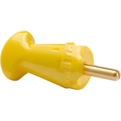 Premium 100A Yellow Electrical Pin Plug PP100GY - Heavy Duty Power Connector for Industrial Equipment, Generators & High-Current Applications