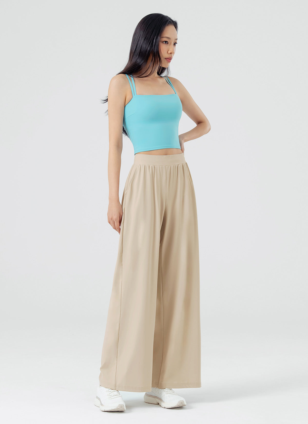 Air Freezer Wide Leg Pants for Women - Breathable Loose Fit Summer Trousers | Perfect for Yoga, Travel & Casual Wear