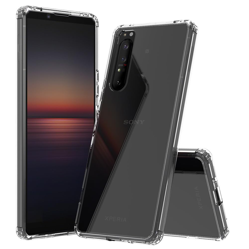 **Mikikit Clear Transparent Protective Phone Case for Xperia 1 II (5 Plus) - Durable Shockproof Cover for Everyday Use, Travel & Outdoor Activities**