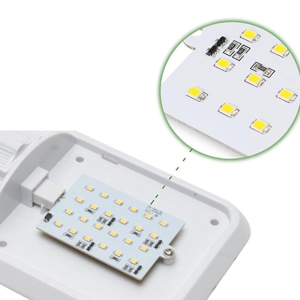 12V LED RV Interior Lights - 6500K Daylight White, 3.5W 400LM with ON/Off Switch - Pack of 4 for RV, Van, Trailer, Camper, Boat - Perfect for Nighttime Reading & Cabin Illumination