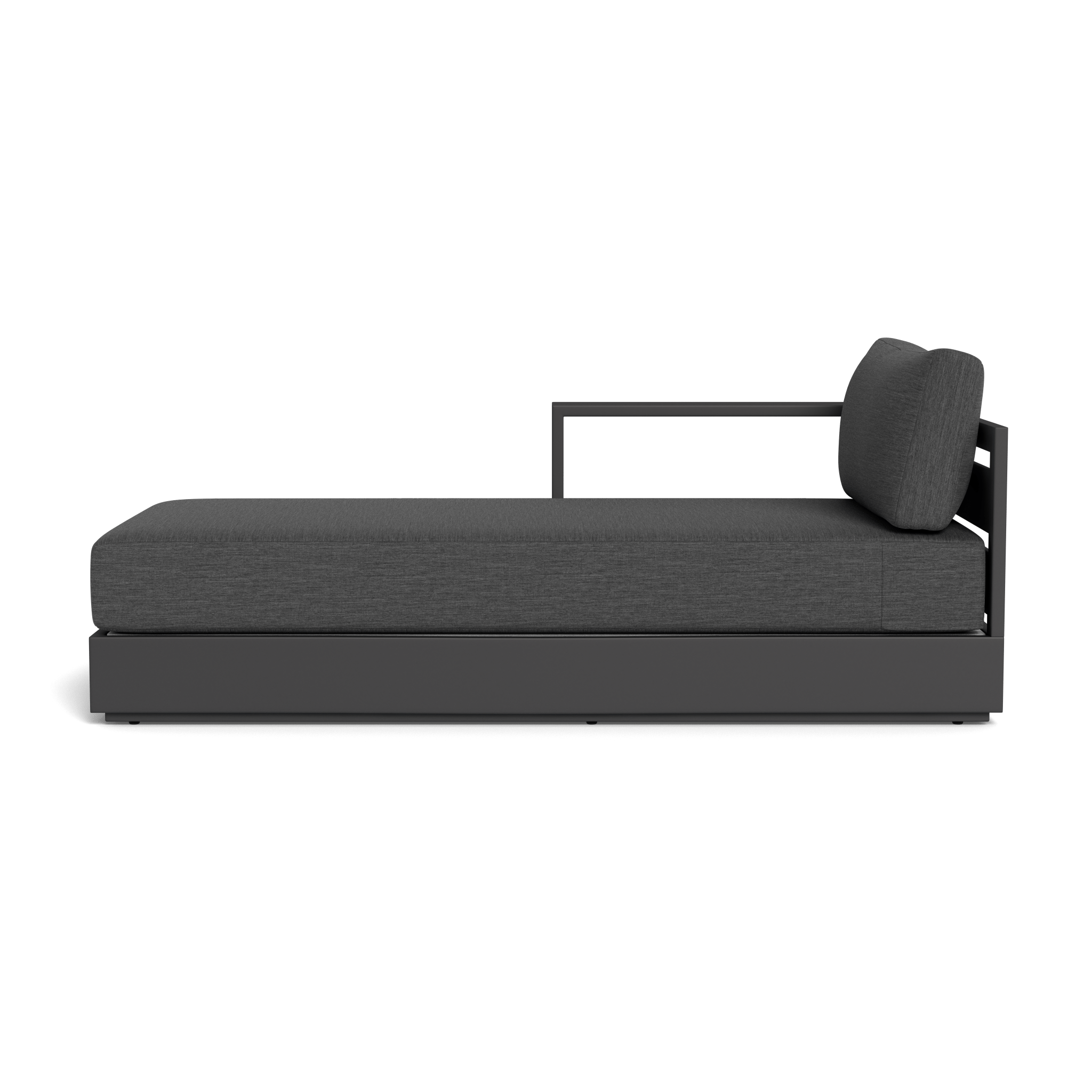 Hayman Aluminum Chaise Lounge Chair Left Facing - Outdoor Patio Furniture for Poolside, Beach, and Garden Relaxation