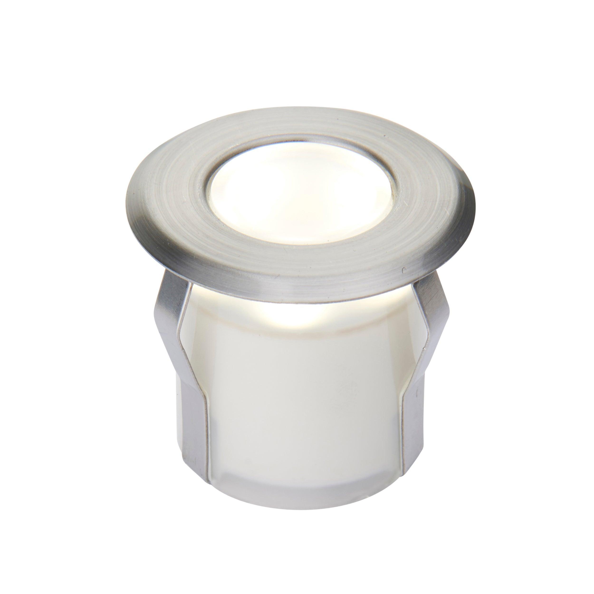 Waterproof Cove Cool White LED Decking Light 0.8W IP67 - Outdoor Landscape Lighting for Patio, Garden, Pathway & Pool Area