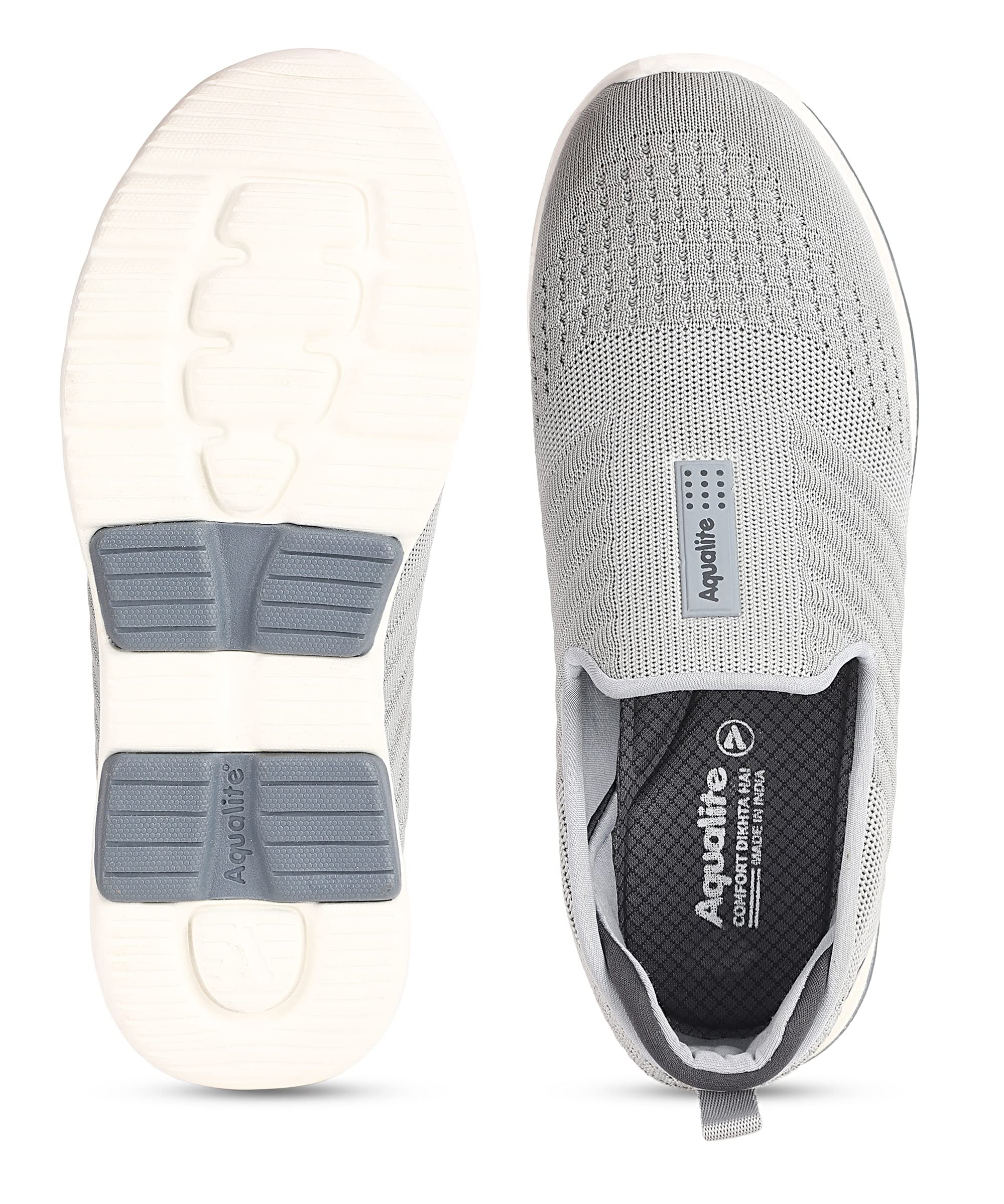 Aqualite Slip-On Walking Shoes for Men - Lightweight Comfortable Sneakers for Walking, Travel & Casual Wear - Perfect for Outdoor Activities, Gym & Daily Use