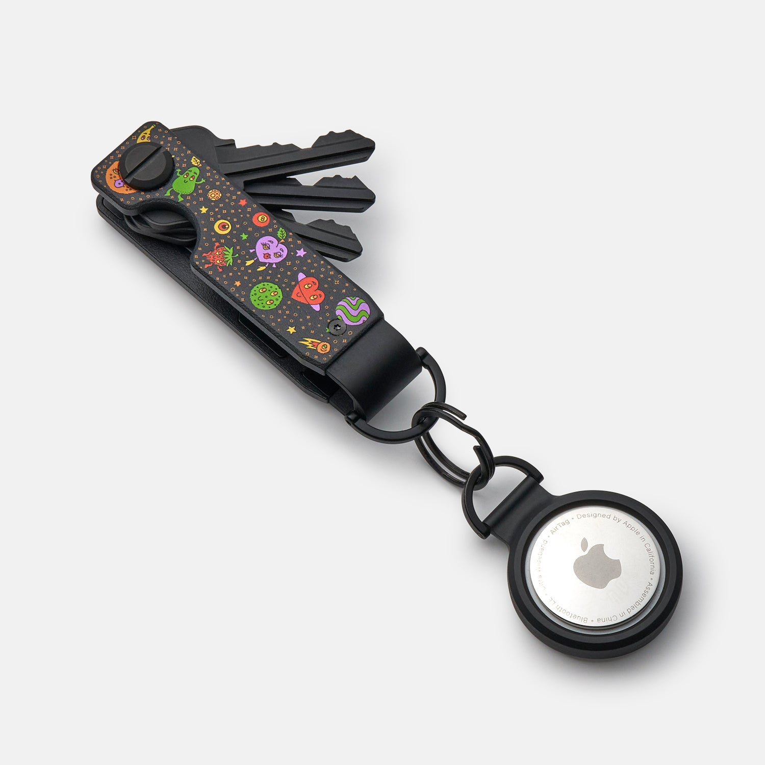 Ridge KeyCase - Premium Key Holder with RFID Blocking | Claire Morales Space Fruit Design | Perfect for Travel, Office & Everyday Use