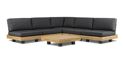 Celenza Modular Full Corner Sectional Sofa Set with Coffee Table - Modern L-Shaped Couch for Living Room, Family Room & Home Theater - Comfortable & Stylish Furniture for Relaxing & Entertaining
