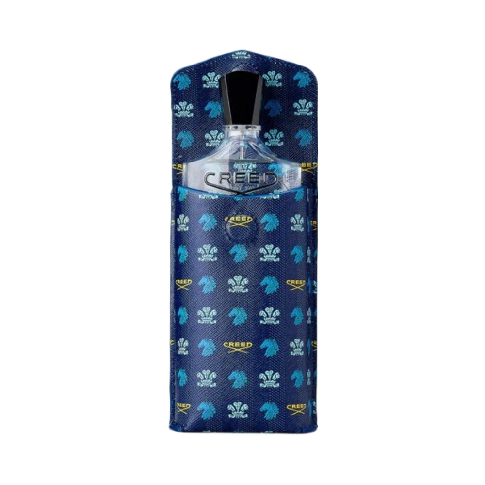 100ml Blue Leather Perfume Sleeve - Elegant Fragrance Protector for 100ml Bottles | Perfect for Travel, Gifts & Luxury Fragrance Storage