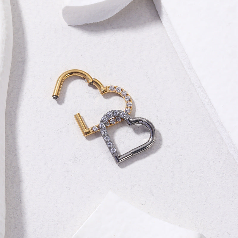 16G Cartilage Titanium Sparkly Hoop Earrings - Minimalist Dainty Earrings for Women | HSPJ514 | Perfect for Everyday Wear, Parties & Gifts
