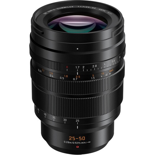 Panasonic Leica DG Vario Summilux 25-50mm f/1.7 ASPH. Lens - Professional Fast Aperture Prime Lens for Micro Four Thirds Cameras - Perfect for Portrait, Street & Low Light Photography