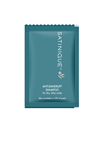 SATINIQUE Anti-Dandruff Shampoo Sachets - 30 Pack for Itchy Scalp & Flaky Hair Care - Perfect for Travel, Gym & On-the-Go Use