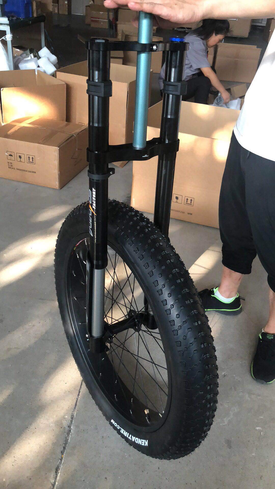 NBPOWER 26x4.0 Fat Bike Fork - Oil Spring Suspension Fork for Snow & Beach Riding, Alloy Mountain Bike Fork Compatible with 4.0