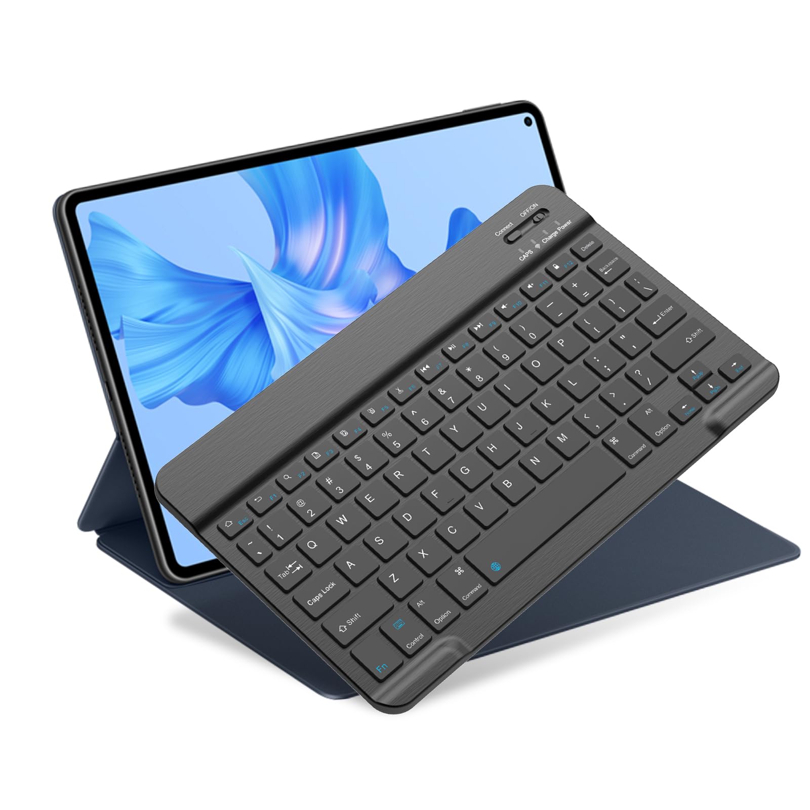 Bluetooth Keyboard for iPad 10th Gen, iPad Pro 13/12/11/10/9/8/7 inch, iPad Air 13/11th Gen, iPad Mini, Samsung & Xiaomi Tablets - Slim Wireless Portable Keyboard for Travel, Office & Home Use | Compatible with Multiple Devices