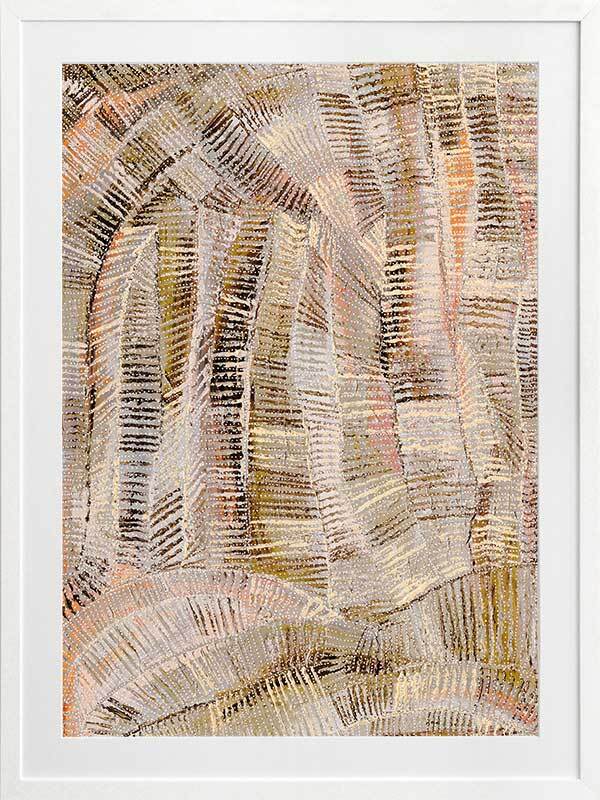 Dhala Bu Nya Neutral Framed Art Print - Modern Abstract Wall Decor for Living Room, Bedroom & Office - Perfect for Home Decor & Gift Giving