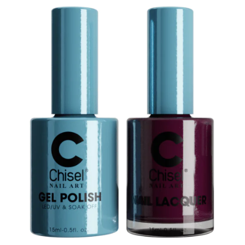 Chisel Matching Gel & Lacquer Duo Set - Solid 57 - Professional Nail Polish Kit for Salon & Home Manicures