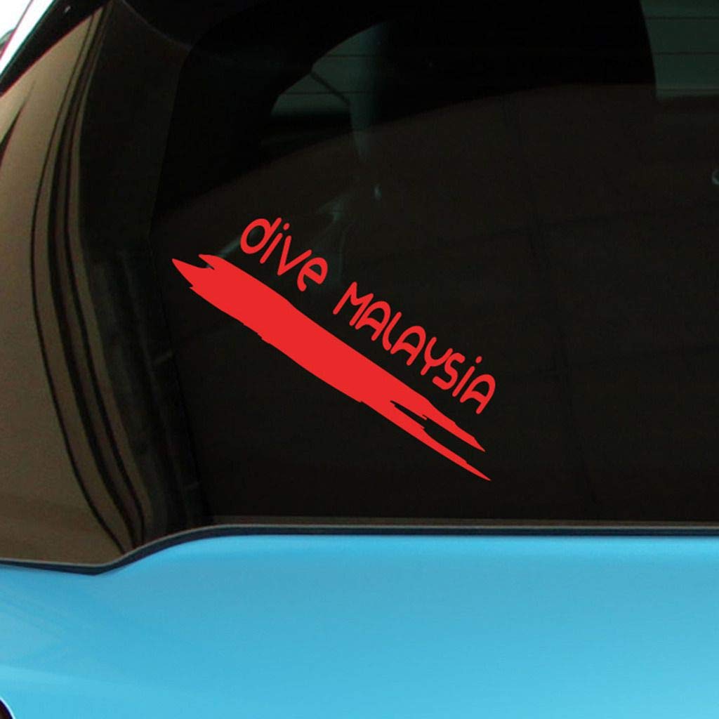 Scuba Diving Malaysia Car & Laptop Wall Sticker - Perfect for Travel Enthusiasts, Office & Home Decor