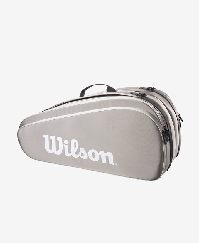 Wilson Tour Tennis Bag 6 Pack - Premium Stone Color Tennis Backpack for Players & Coaches | Perfect for Tennis Matches, Practice & Travel