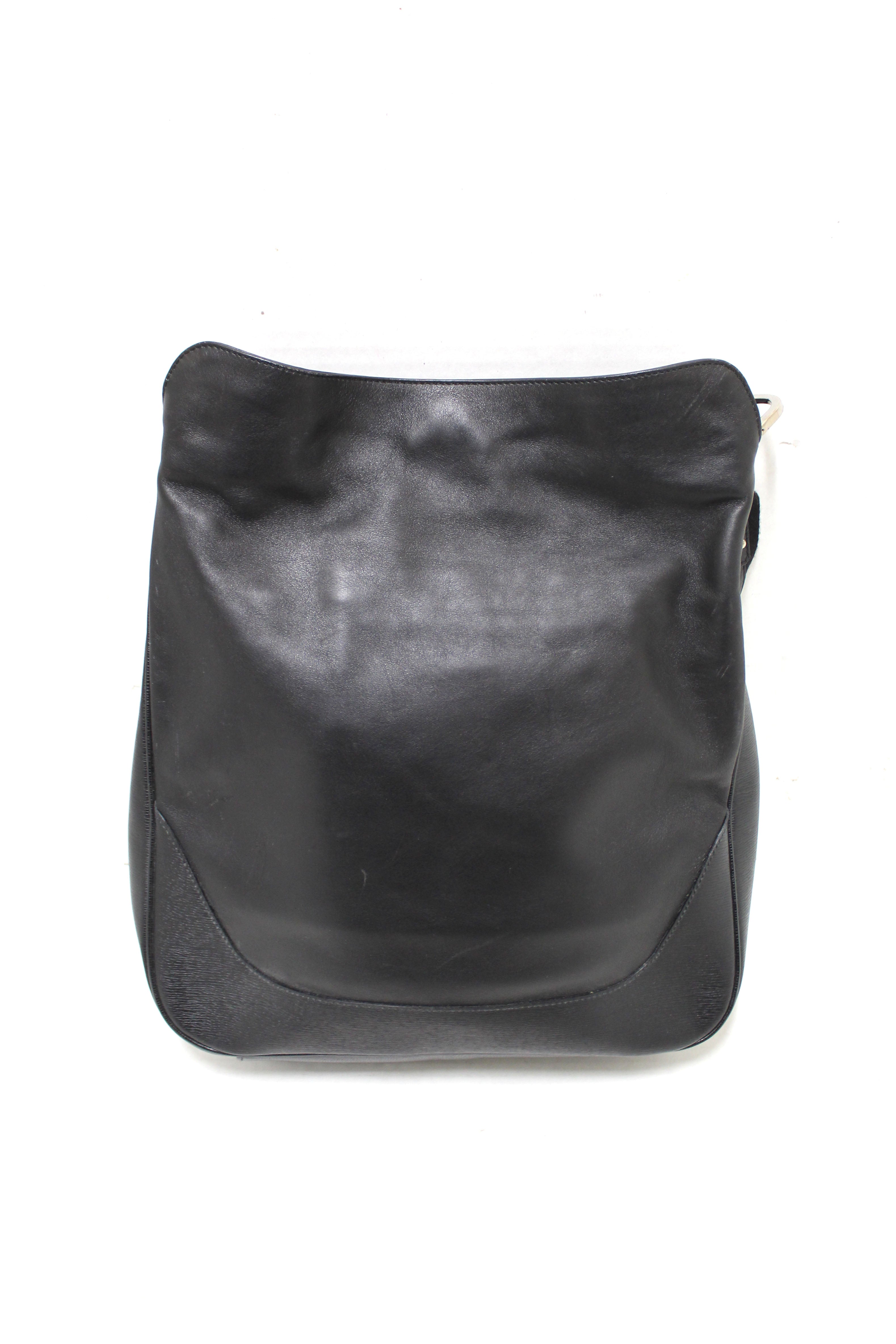 Authentic Gucci Black Leather Large Bamboo Handle Shoulder Bag for Women | Luxury Designer Handbag | Perfect for Work, Travel & Evening Events