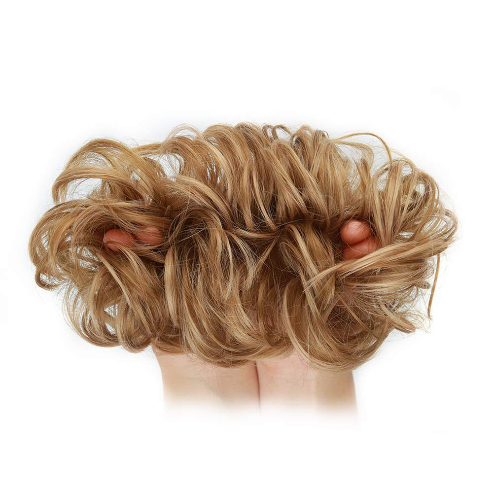 Curly Synthetic Messy Hair Bun Hair Scrunchies Extension - Perfect for Messy Bun Hairstyles, Ponytail Accessories & Everyday Hair Styling