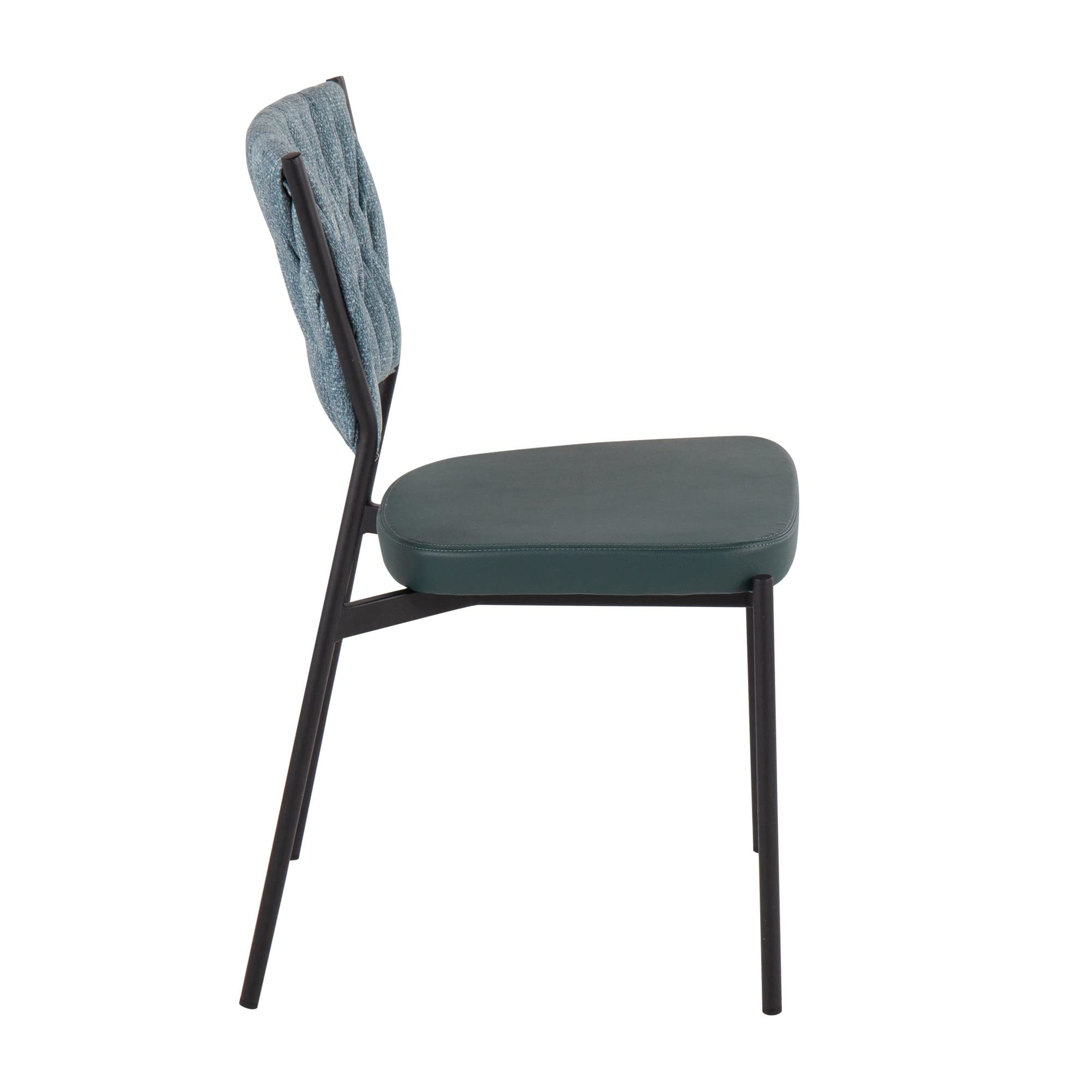 LumiSource Braided Tania Chair - Modern Upholstered Dining Chairs Set of 2, Comfortable Kitchen Chairs for Dining Table - Perfect for Small Spaces, Breakfast Nooks & Contemporary Dining Rooms